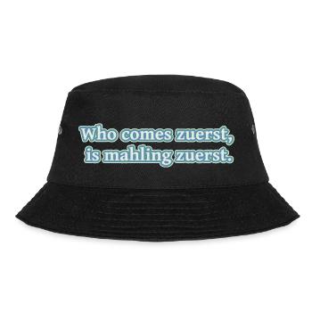 who comes zuerst - Bucket Hat - Schwarz - Vorne - Lela (165cm)
