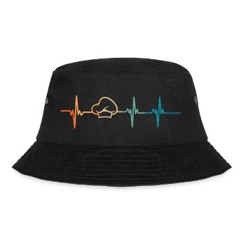 Herzschlag-Koch - Bucket Hat - Schwarz - Vorne - Lela (165cm)