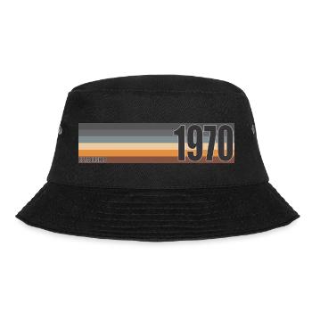Established 1970 Classic original birthday gift - Bucket Hat - black - Front - Lela (165cm)