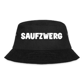 Saufzwerg - Bucket Hat - Schwarz - Vorne - Lela (165cm)