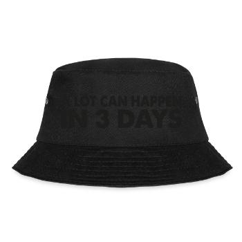 Kreuz Christ Jesus In 3 Tagen kann viel passieren - Bucket Hat - Schwarz - Vorne - Lela (165cm)