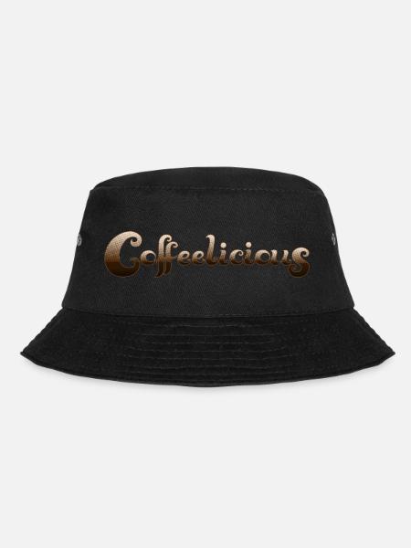 Coffeelicious - Bucket Hat - Schwarz