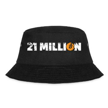 21 Million Bitcoin Cryptocurrency HODL BTC - Bucket Hat - black - Front - Lela (165cm)