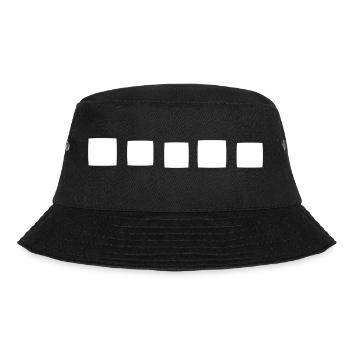 Square Square Icon Shapes - Bucket Hat - black - Front - Lela (165cm)