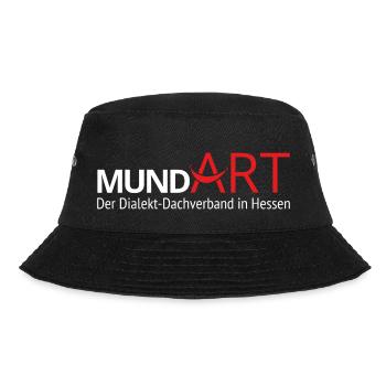 MundArt - Der Dialekt Dachverband in Hessen - Bucket Hat - Schwarz - Vorne - Lela (165cm)