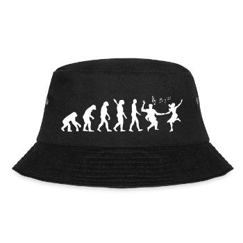 Darwin Evolution to Swing - Weiß - Bucket Hat - Schwarz - Vorne - Lela (165cm)