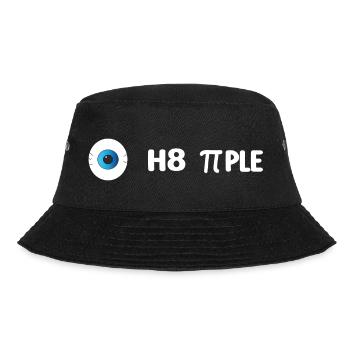 I Hate People - Funny Design - Bucket Hat - Schwarz - Vorne - Lela (165cm)