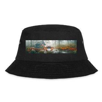 Apokalypse: Riesenmist im nebligen Sumpf - Bucket Hat - Schwarz - Vorne - Lela (165cm)