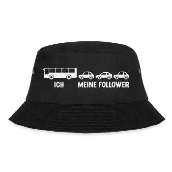 Busfahrer Linienbus Meine Follower Bus - Bucket Hat - Schwarz - Vorne - Lela (165cm)