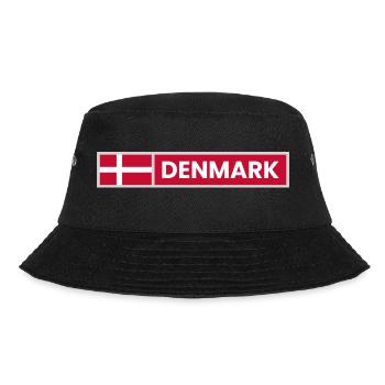 Denmark National Flag - Bucket Hat - black - Front - Lela (165cm)