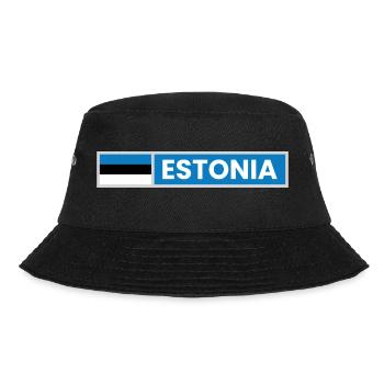 Estonia National Flag - Bucket Hat - black - Front - Lela (165cm)