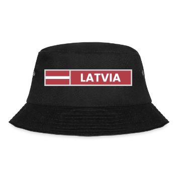 Latvia National Flag - Bucket Hat - black - Front - Lela (165cm)