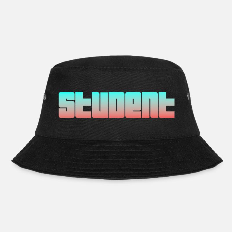 Student Logo - Bucket Hat - black