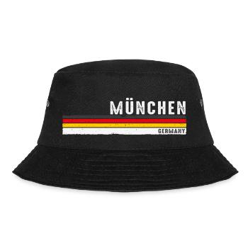 Retro München Deutschland - Celebrate German - Bucket Hat - black - Front - Lela (165cm)