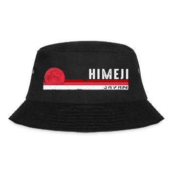 Himeji Japan Retro Souvenir for Asian Lovers Man - Bucket Hat - black - Front - Lela (165cm)