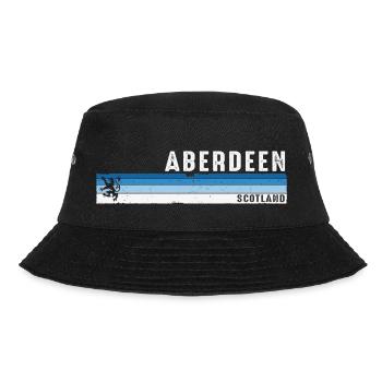 Aberdeen Schottland Schottische Pride Ikonisches Souvenir - Bucket Hat - Schwarz - Vorne - Lela (165cm)