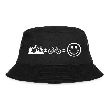 Mountain biking and the mountains, it's luck - Bucket Hat - black - Front - Lela (165cm)