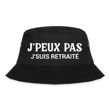 I Can't Humor T-Shirt I'm Retired - Bucket Hat - black - Front - Lela (165cm)