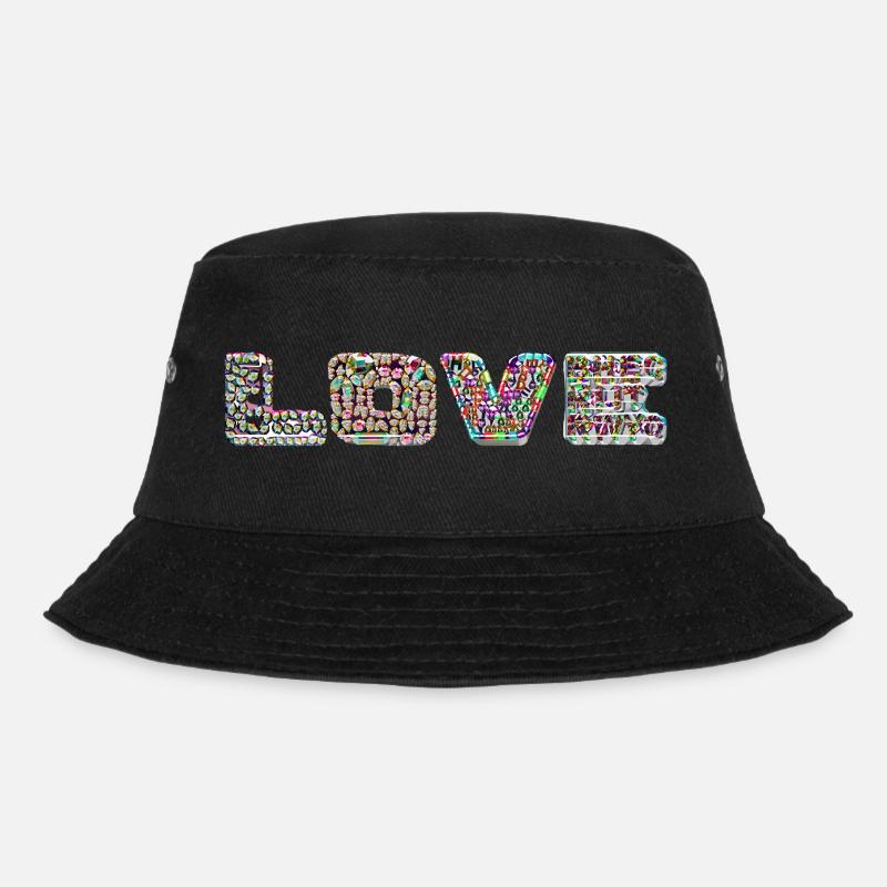 Love - Bucket Hat - black