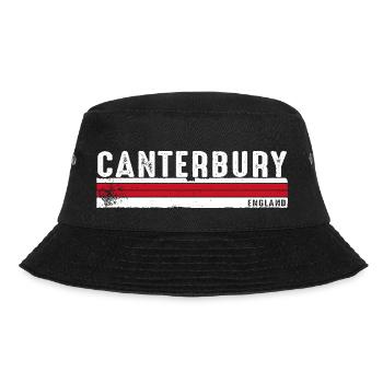 Canterbury England Retro Vintage Design für - Bucket Hat - Schwarz - Vorne - Lela (165cm)