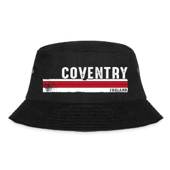 Coventry England Vintage Design for man, woman - Bucket Hat - black - Front - Lela (165cm)