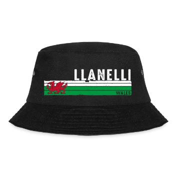 Llanelli: A Welsh Gem in Carmarthenshire - Bucket Hat - black - Front - Lela (165cm)