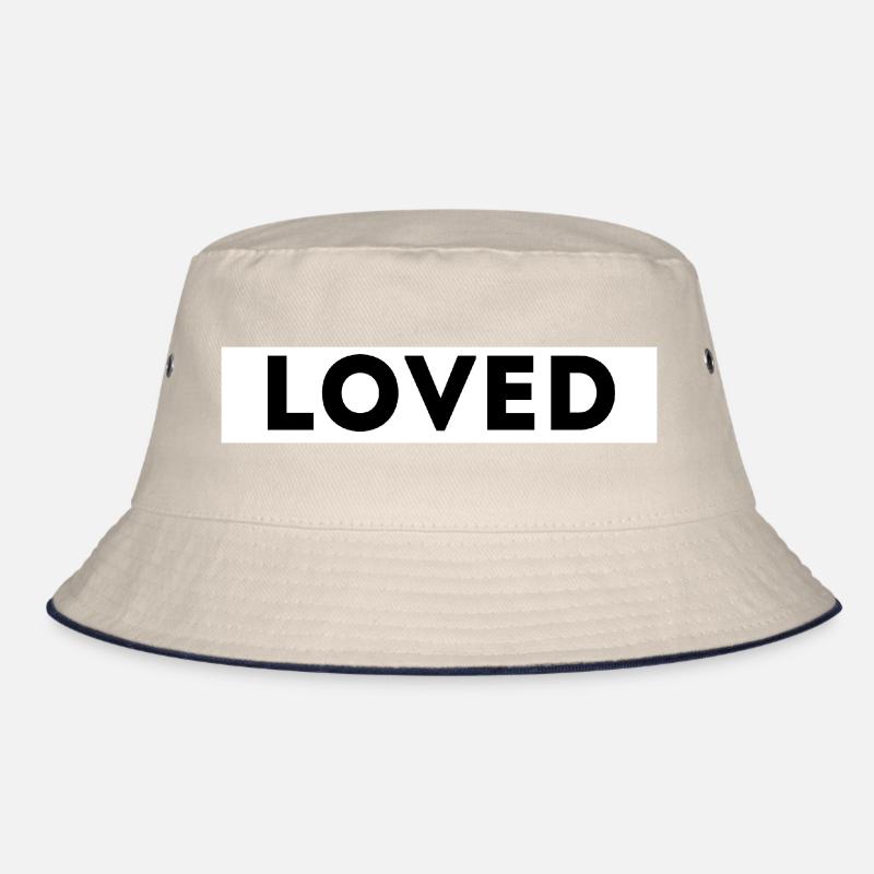 'LOVED' Christian Design – Faith-Based Apparel" Bucket Hat