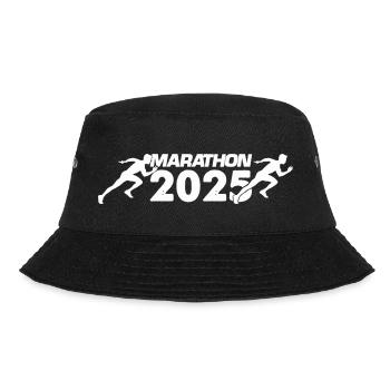 Marathon 2025 - Bucket Hat - Schwarz - Vorne - Lela (165cm)