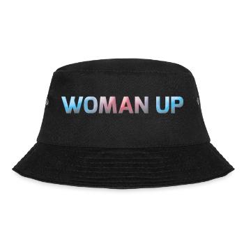 Woman Up - Bucket Hat - Schwarz - Vorne - Lela (165cm)