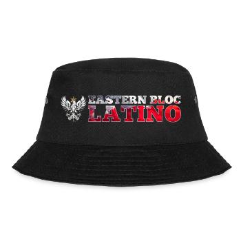 Ostblock Latino Pole Polen weißer Adler Geschenk - Bucket Hat - Schwarz - Vorne - Lela (165cm)