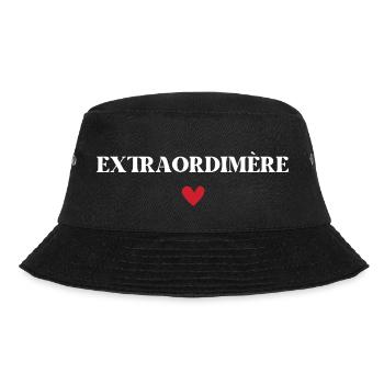 Extraordinarire - Extraordinary Mom - Bucket Hat - black - Front - Lela (165cm)