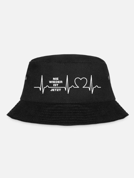 Nie wieder ist jetzt - Gegen Rechts, gegen Hetze - Bucket Hat - Schwarz