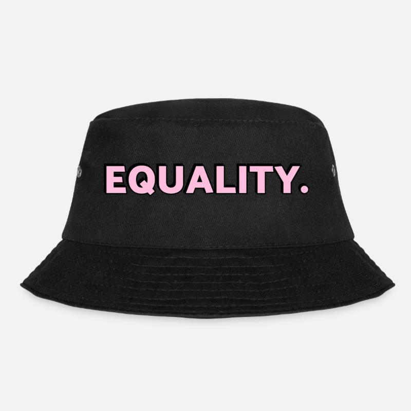 GLEICHHEIT rosa Text LGBTQ Pride Monat - Bucket Hat - Schwarz