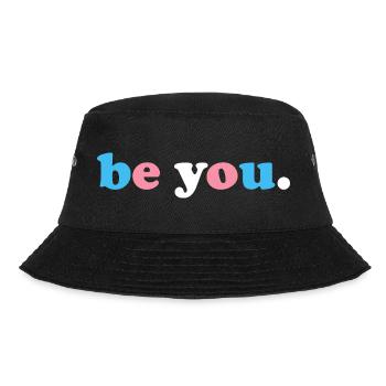 Be You Transgender - Bucket Hat - Schwarz - Vorne - Lela (165cm)