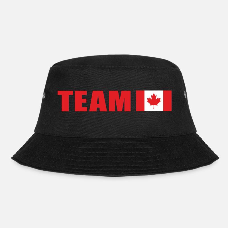 Support-Team Kanada - Bucket Hat - Schwarz