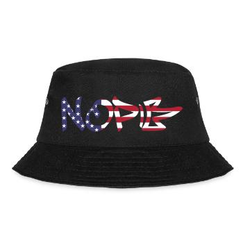 No Kings in America since 1776 - Bucket Hat - Schwarz - Vorne - Lela (165cm)
