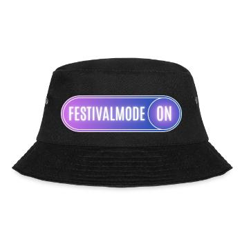Festivalmode ON - Bucket Hat - Schwarz - Vorne - Lela (165cm)