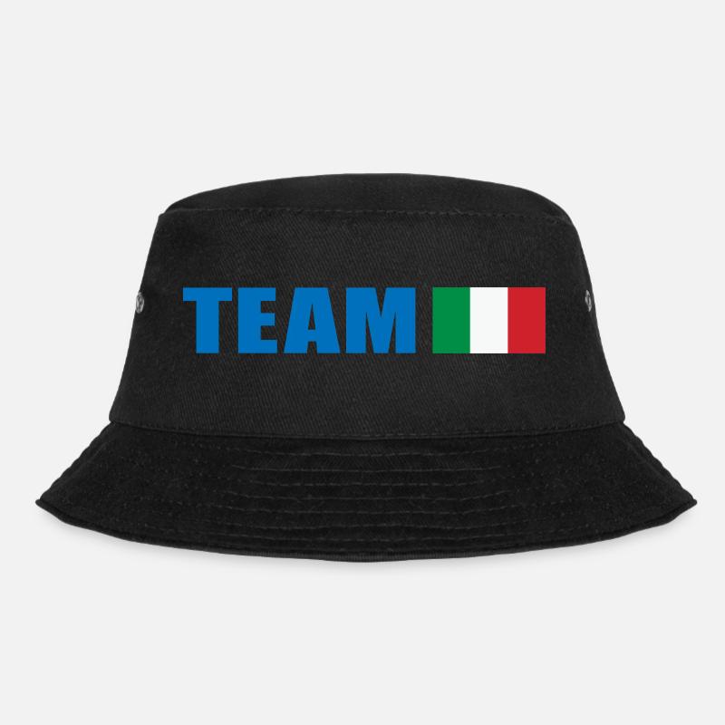 Support-Team Italien - Bucket Hat - Schwarz