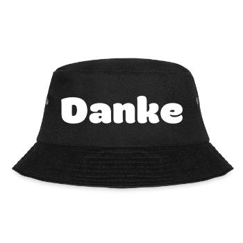 Danke - Bucket Hat - Schwarz - Vorne - Lela (165cm)