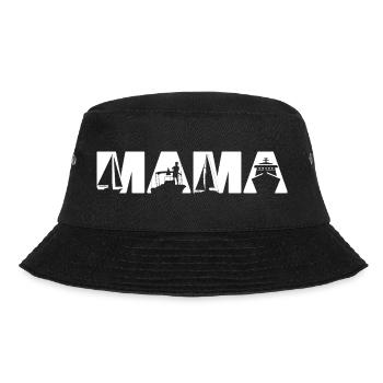 Boating Mama Sailing Fishing Ship Ocean Life - Bucket Hat - black - Front - Lela (165cm)