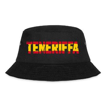 Teneriffa Flagge Spanien - Bucket Hat - Schwarz - Vorne - Lela (165cm)