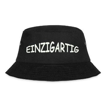 einzigartig- - Bucket Hat - Schwarz - Vorne - Lela (165cm)