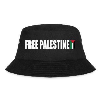 Free palestine - Bucket Hat - Schwarz - Vorne - Lela (165cm)
