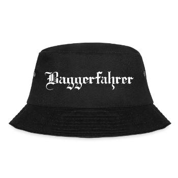 Der Baggerfahrer - Bucket Hat - Schwarz - Vorne - Lela (165cm)