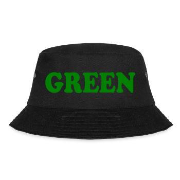 Green - Bucket Hat - Schwarz - Vorne - Lela (165cm)