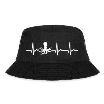 Courbe ECG - courbe cardiaque - pouls - calmar - nature - Bob - noir - Devant - Lela (165cm)