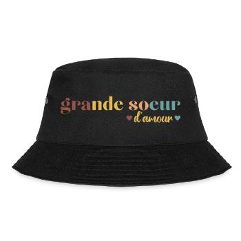 Grande soeur d' amour cadeau pour grande soeur - Bob - noir - Devant - Lela (165cm)