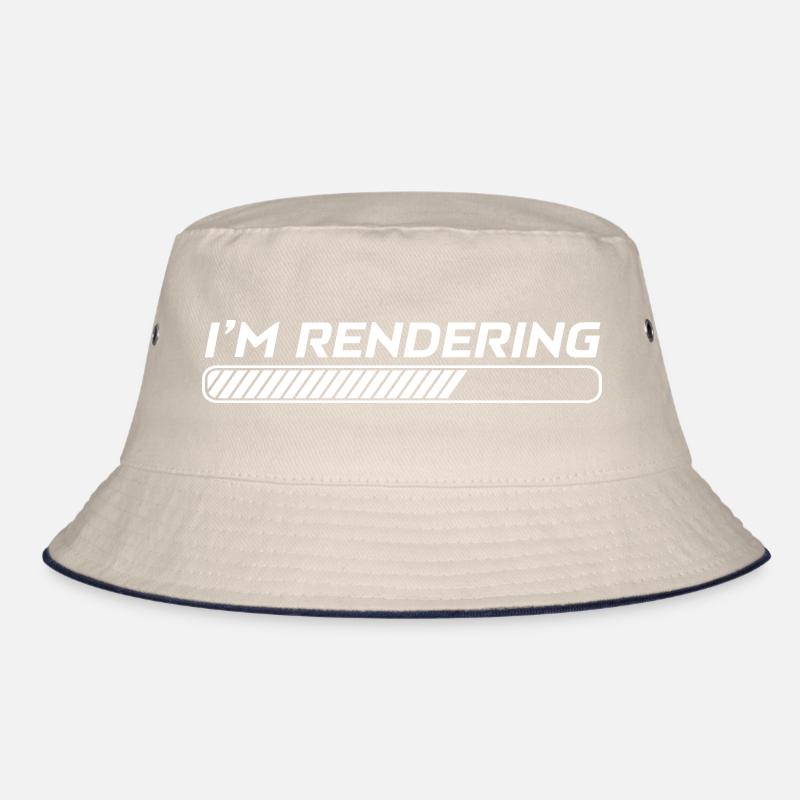 I'm Rendering Video Editor Filmmaker Videographer Bucket Hat