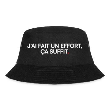 I made an effort, enough humor - Bucket Hat - black - Front - Lela (165cm)