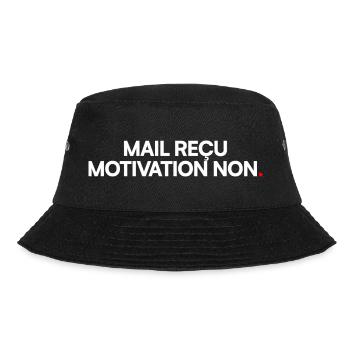 Mail reçu, motivation non. Humour bureau drôle - Bob - noir - Devant - Lela (165cm)